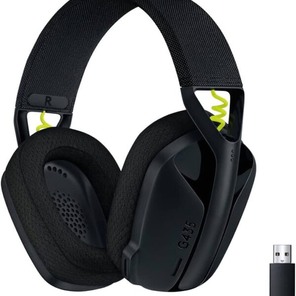 Logitech G435 Lightspeed Lightweight Gaming Bluetooth Wireless Over Ear Headphones