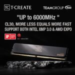 TeamGroup T-Create Expert 2x16GB 6000MHz (6000MT/s) CL30 Black 32GB DDR5 RAM Kit, Desktop Memory, Metal Heatsink, 10Layer PCB For Overclocking, ECC, XMP 3.0/EXPO, For Intel/AMD CPU, Low Latency Module - Image 9