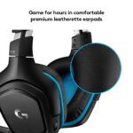 Logitech G431 with 7.1 Surround Sound, DTS X 2.0, 50 mm Audio Drivers, USB and 3.5 mm Jack, Flip-to-Mute Mic Wired Over Ear Headphones with Mic for PC - Black - Image 4