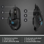 Logitech G502 Hero High Performance Wired USB Gaming Mouse, Hero 25K Sensor, 25,600 DPI, RGB, Adjustable Weights, 11 Programmable Buttons, On-Board Memory, PC/Mac - Black - Image 7