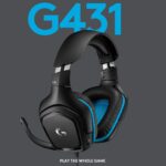 Logitech G431 with 7.1 Surround Sound, DTS X 2.0, 50 mm Audio Drivers, USB and 3.5 mm Jack, Flip-to-Mute Mic Wired Over Ear Headphones with Mic for PC - Black - Image 2