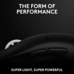 Logitech G PRO X Superlight 2 Lightspeed Wireless Gaming Mouse, Lightweight, LIGHTFORCE Hybrid Switches, Hero 2 Sensor, 32,000 DPI, 5 Programmable Buttons, USB-C Charging, PC & Mac - Black - Image 11