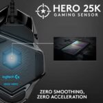 Logitech G502 Hero High Performance Wired USB Gaming Mouse, Hero 25K Sensor, 25,600 DPI, RGB, Adjustable Weights, 11 Programmable Buttons, On-Board Memory, PC/Mac - Black - Image 10