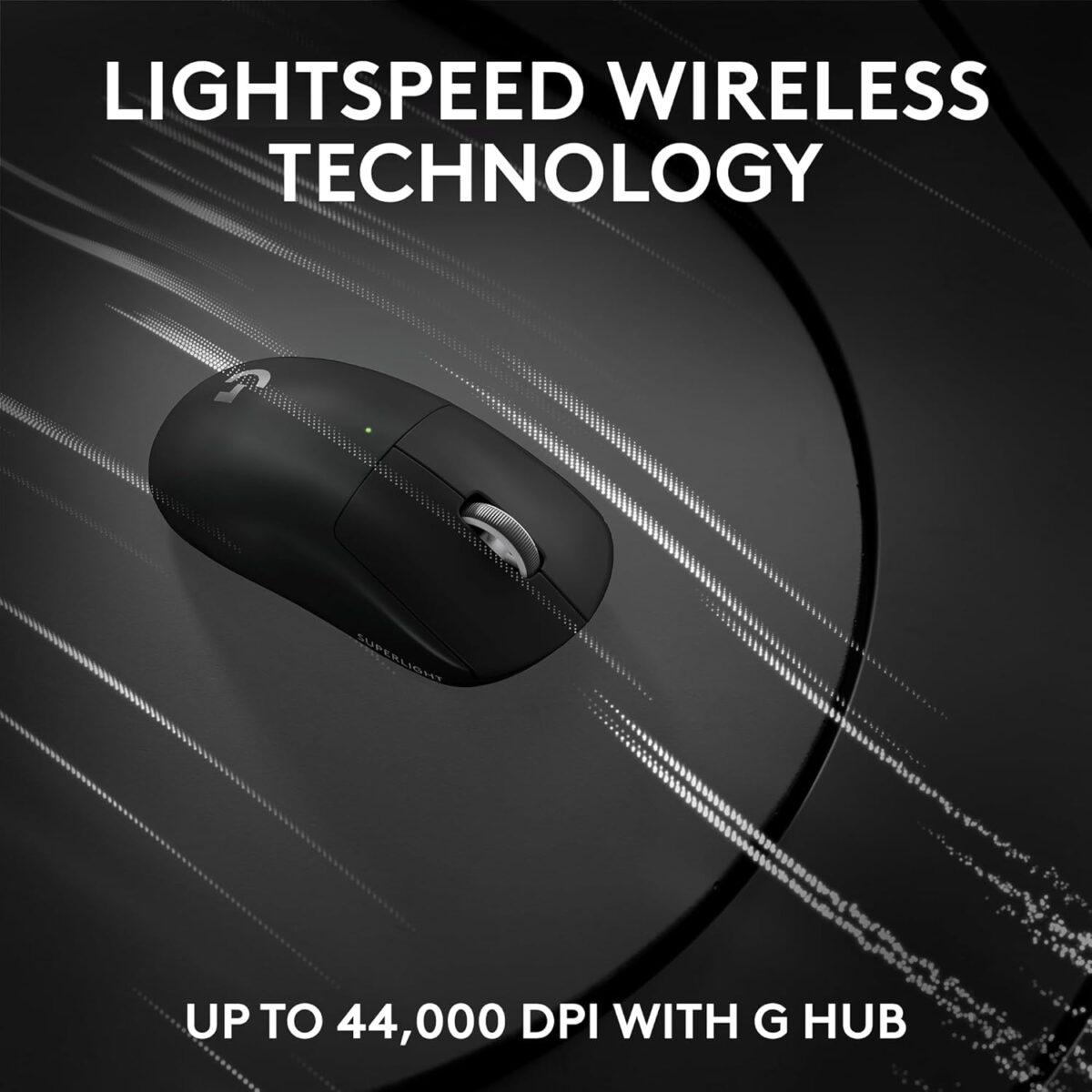 Logitech G PRO X Superlight 2 Lightspeed Wireless Gaming Mouse, Lightweight, LIGHTFORCE Hybrid Switches, Hero 2 Sensor, 32,000 DPI, 5 Programmable Buttons, USB-C Charging, PC & Mac - Black - Image 8