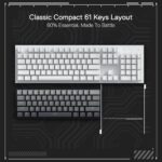 Redragon K617 Rapid Trigger Gaming Keyboard, 60% 61 Keys Wired Mechanical Keyboard w/Hyper-Fast Actuation, Dedicated Magnetic Switch, Actuation Point Adjustable, 8K Hz Polling Rate, Misty Grey - Image 4
