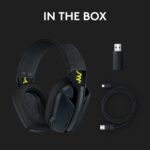 Logitech G435 Light Speed and Lightweight Gaming Bluetooth Wireless Over Ear Headphones with Mic, 18H Battery, Compatible for Dolby Atmos, Pc, Ps4, Ps5, Mobile - Image 2