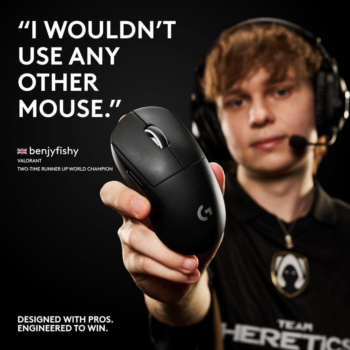 Logitech G PRO X Superlight 2 Lightspeed Wireless Gaming Mouse, Lightweight, LIGHTFORCE Hybrid Switches, Hero 2 Sensor, 32,000 DPI, 5 Programmable Buttons, USB-C Charging, PC & Mac - Black - Image 6