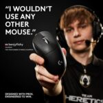 Logitech G PRO X Superlight 2 Lightspeed Wireless Gaming Mouse, Lightweight, LIGHTFORCE Hybrid Switches, Hero 2 Sensor, 32,000 DPI, 5 Programmable Buttons, USB-C Charging, PC & Mac - Black - Image 6