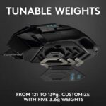 Logitech G502 Hero High Performance Wired USB Gaming Mouse, Hero 25K Sensor, 25,600 DPI, RGB, Adjustable Weights, 11 Programmable Buttons, On-Board Memory, PC/Mac - Black - Image 9