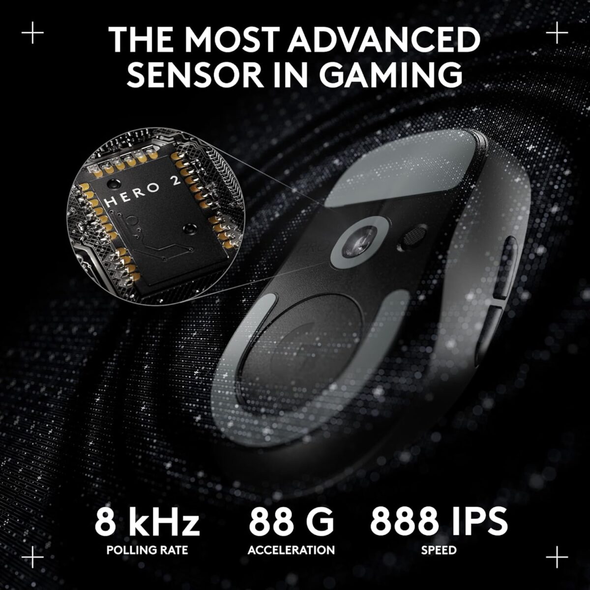 Logitech G PRO X Superlight 2 Lightspeed Wireless Gaming Mouse, Lightweight, LIGHTFORCE Hybrid Switches, Hero 2 Sensor, 32,000 DPI, 5 Programmable Buttons, USB-C Charging, PC & Mac - Black - Image 9