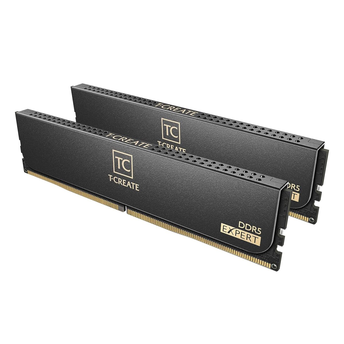 TeamGroup T-Create Expert 2x16GB 6000MHz (6000MT/s) CL30 Black 32GB DDR5 RAM Kit, Desktop Memory, Metal Heatsink, 10Layer PCB For Overclocking, ECC, XMP 3.0/EXPO, For Intel/AMD CPU, Low Latency Module - Image 1