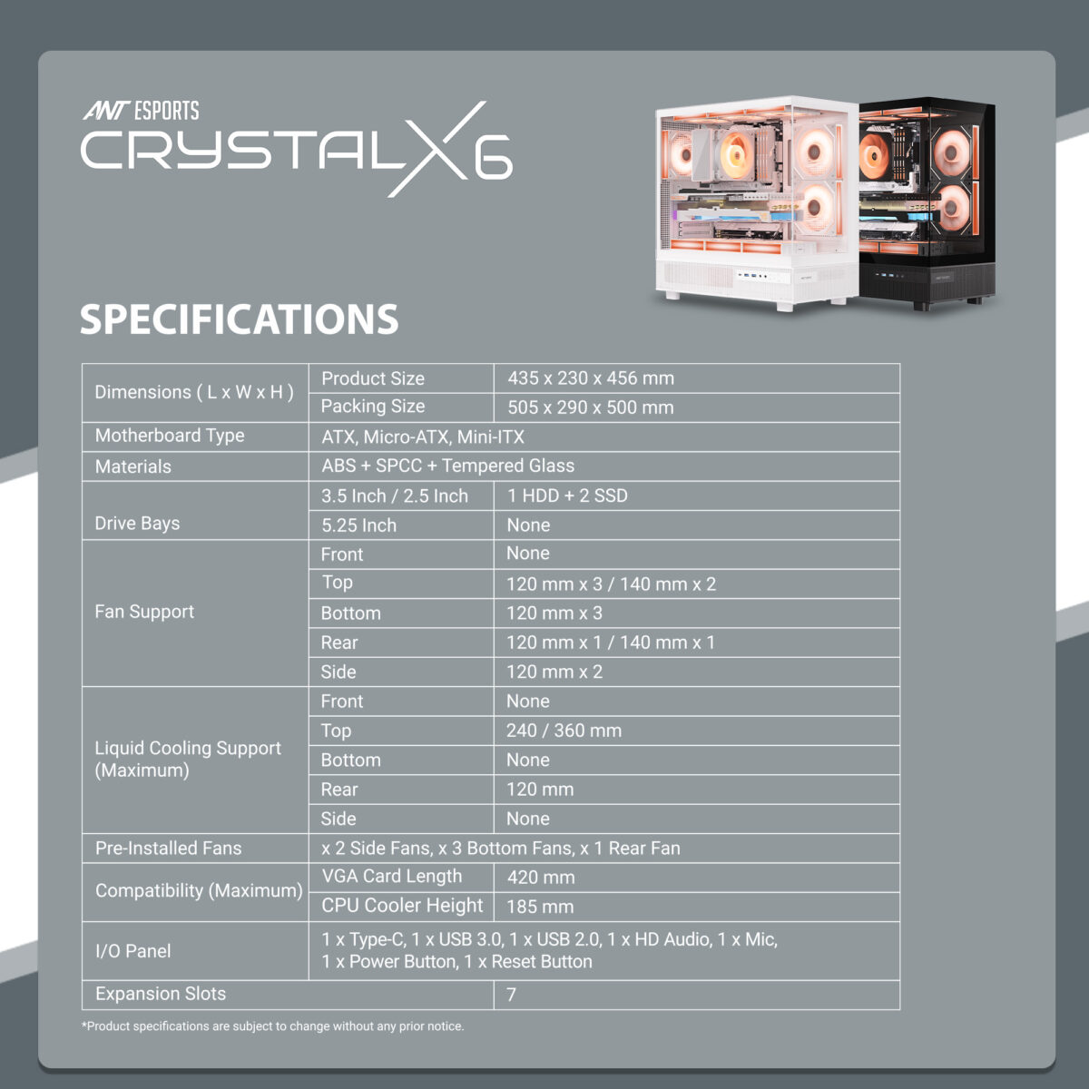 Ant Esports Crystal X6 Cabinet - Image 18