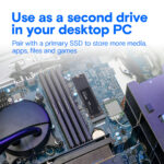 Crucial P310 1TB 2280 PCIe Gen4 3D NAND NVMe M.2 SSD – Up to 7,100 MB/s – Shift up to Gen4 – Internal Solid State Drive (PC) – CT1000P310SSD801 - Image 3