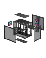Deepcool CG530 4F Black ATX Mid Tower Cabinet - Image 3