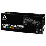 Arctic Freezer III ARGB 360mm Liquid CPU Cooler – High-Performance AIO with Enhanced Cooling Efficiency & Addressable RGB - Image 2