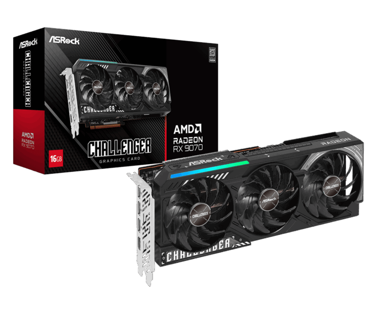AsRock AMD Radeon RX 9070 Challenger 16GB Graphics Card