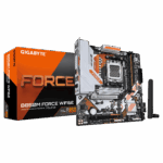 Gigabyte B850M FORCE WIFI6E Micro-ATX Motherboard | AMD AM5 Socket, DDR5, PCIe 5.0 & Wi-Fi 6E | Next-Gen Gaming & Productivity Board, 3 NVME slot, Type C