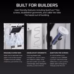 CORSAIR 5000T Mid-Tower PC Case, White - Image 7