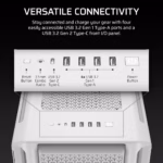 CORSAIR 5000T Mid-Tower PC Case, White - Image 4