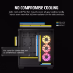 Corsair Chassis 3500X RGB Tempered Glass Mid-Tower, Black - Image 9