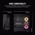 Corsair Chassis 3500X RGB Tempered Glass Mid-Tower, Black - Image 7