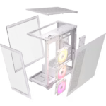 Corsair Chassis 3500X RGB Tempered Glass Mid-Tower, White - Image 2