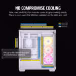 Corsair Chassis 3500X RGB Tempered Glass Mid-Tower, White - Image 9