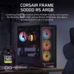 Corsair Chassis Frame 5000D RS ARGB - - Mid-Tower PC Case without PSU, Black - Image 9