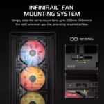 Corsair Chassis Frame 5000D RS ARGB - - Mid-Tower PC Case without PSU, Black - Image 7