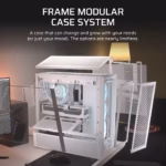 Corsair Frame 4000D RS ARGB Modular Mid-Tower PC Case, White - Image 9