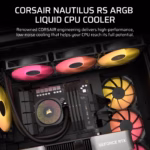 Corsair Nautilus 360 RS ARGB Liquid CPU Cooler Black - Image 3