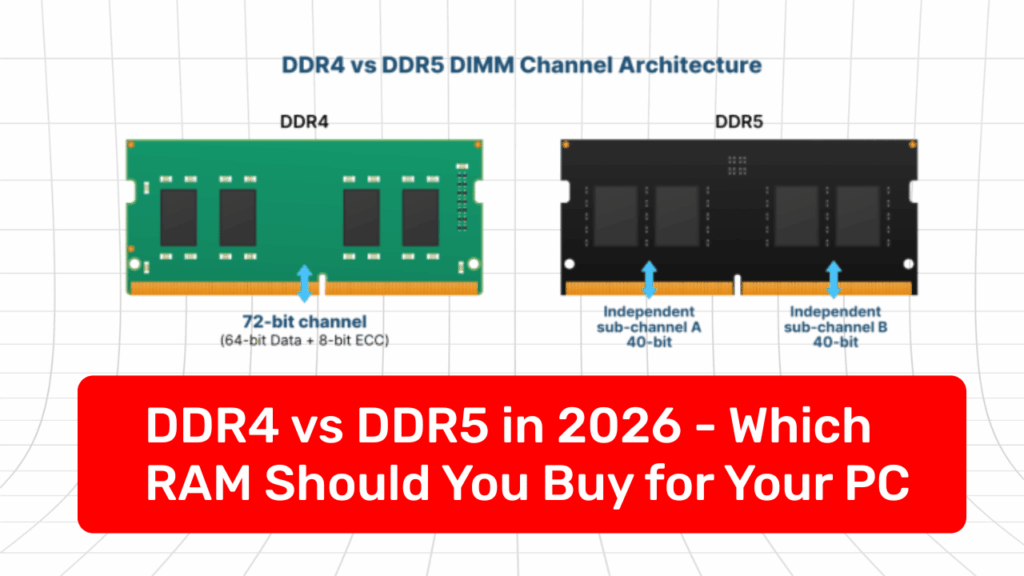 DDR4 vs DDR5 in 2026 — Which RAM Should You Buy for Your PC Build? 2 DDR4 vs DDR5 in 2026 - Which RAM Should You Buy for Your PC