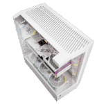 DarkFlash DY460 White ATX Desktop Cabinet | High-Airflow Mid-Tower with Tempered Glass - Image 6