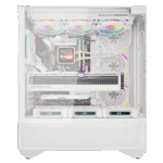 DarkFlash DY460 White ATX Desktop Cabinet | High-Airflow Mid-Tower with Tempered Glass - Image 3