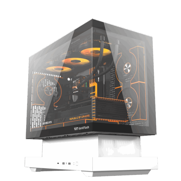 DarkFlash Floatron F1 M-ATX White Cabinet