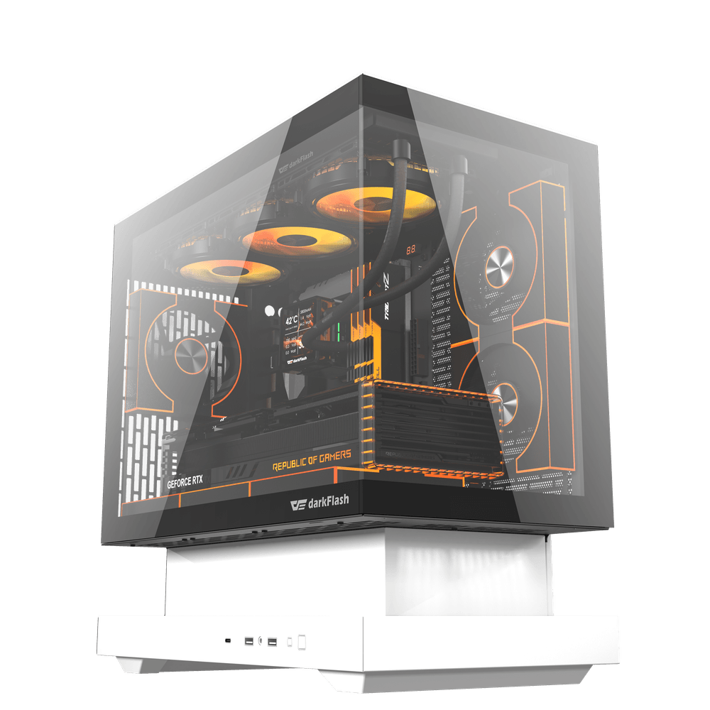 DarkFlash Floatron F1 M-ATX White Cabinet 1 DarkFlash Floatron F1 M-ATX White Cabinet