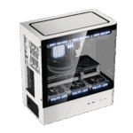 DarkFlash HM1 White ATX PC Case | Clean, Modern High-Airflow Mid-Tower Chassis - Image 4