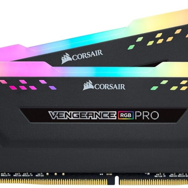 Corsair Vengeance RGB Pro 16GB (2x8GB) DDR4 3600 (PC4-28800) C18 Desktop Memory – Black