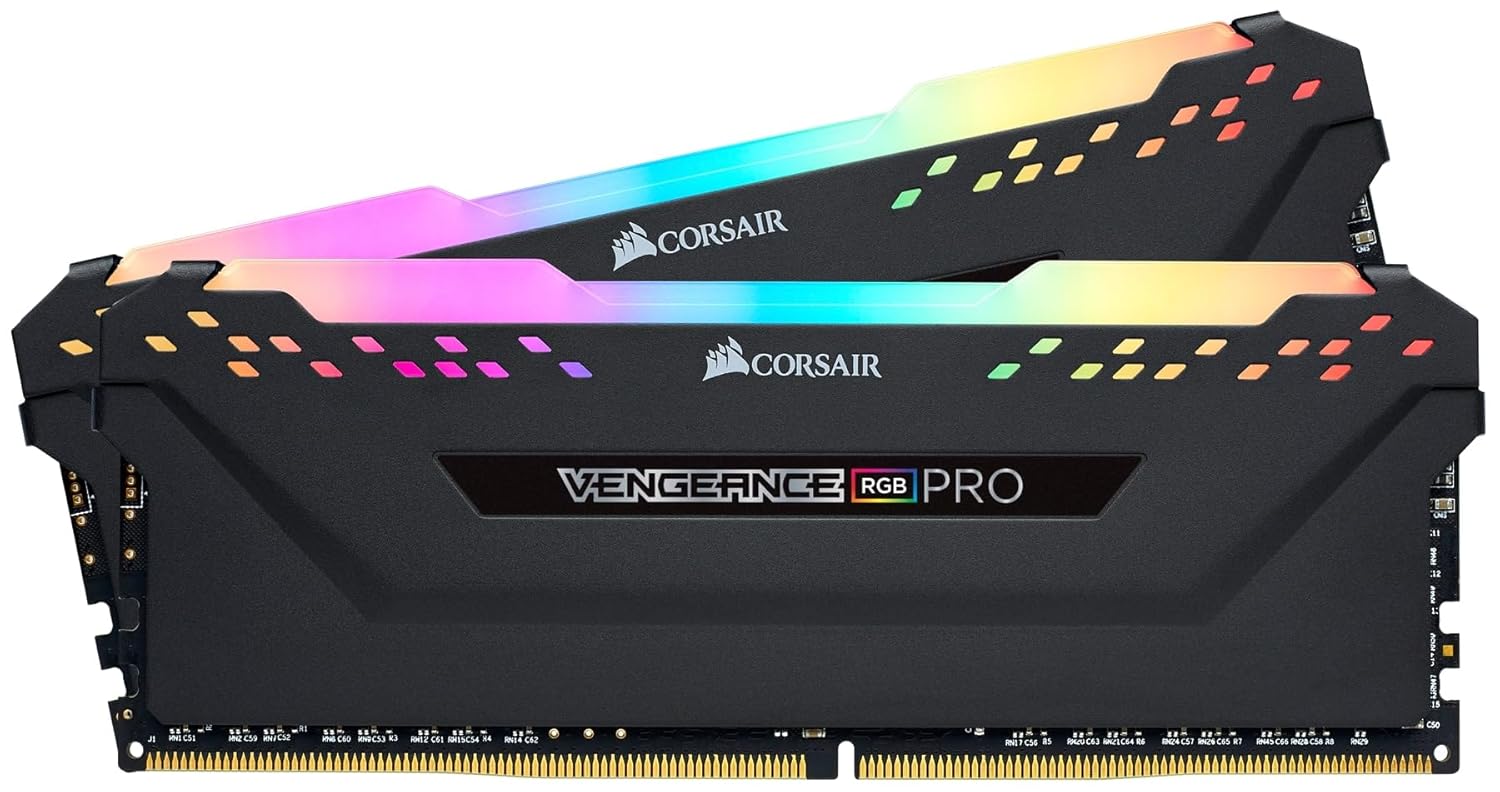 71e6YWJio-L._SL1500_ Corsair Vengeance RGB Pro 16GB (2x8GB) DDR4 3600 (PC4-28800) C18 Desktop Memory – Black - Image 1