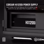 Corsair HX1200i Fully Modular Ultra-Low Noise Platinum ATX 1200 Watt PC Power Supply Black - Image 2