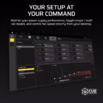 Corsair HX1200i Fully Modular Ultra-Low Noise Platinum ATX 1200 Watt PC Power Supply Black - (R-41178250) - Image 6