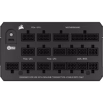 Corsair HX1200i Fully Modular Ultra-Low Noise Platinum ATX 1200 Watt PC Power Supply Black - (R-41178250) - Image 3