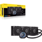 Corsair Nautilus 360 LCD, 360mm Radiator, Liquid CPU Cooler With Heatsink - Image 5