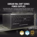 Corsair RMx Shift Series, RM1200x, 1200 Watt, 80 PLUS GOLD Certified, Fully Modular Power Supply - Image 3