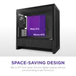 NZXT Chassis H3 Flow mATX Black Cabinet 2