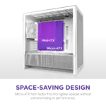 NZXT Chassis H3 Flow mATX White Cabinet 2