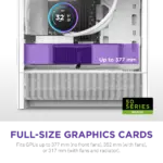 NZXT Chassis H3 Flow mATX White Cabinet 3