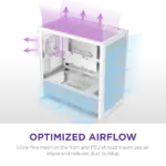 NZXT Chassis H3 Flow mATX White Cabinet 5