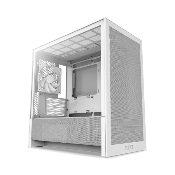 NZXT Chassis H3 Flow mATX White Cabinet