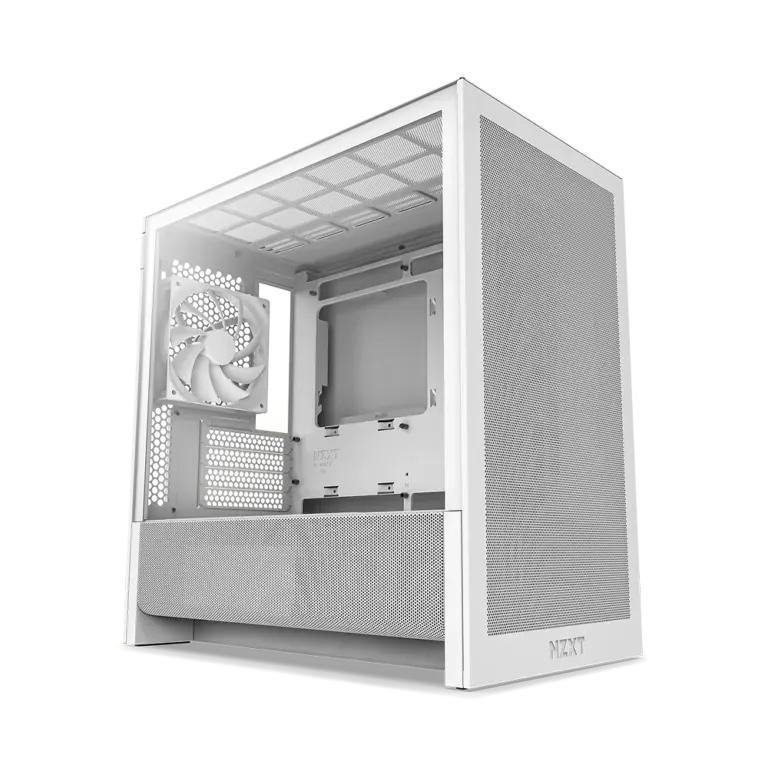 NZXT Chassis H3 Flow mATX White Cabinet